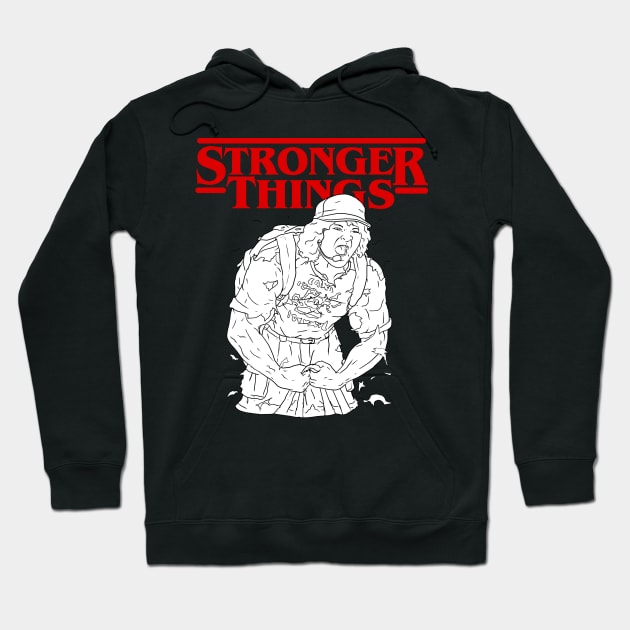 Dustin Stranger Things Parody Stronger Things Hoodie by SycamoreShirts